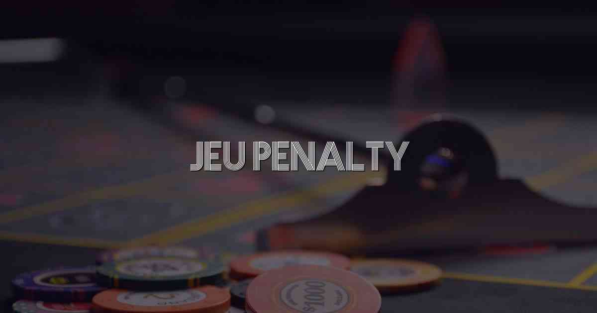 Jeu Penalty